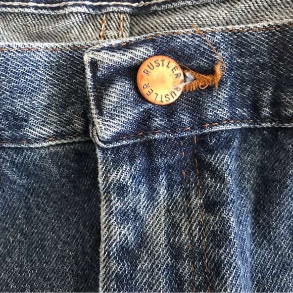 Rustler Blue Regular Fit Straight Leg Jeans , 48x30 - Picture 7 of 9